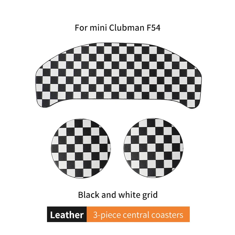 Union Jack Coffee Cushion Storage Groove Protect Coaster Car Cup Anti Slip Pad Mat For MINI Cooper F55 F56 F54 F60 Accessories Beauty World Shop