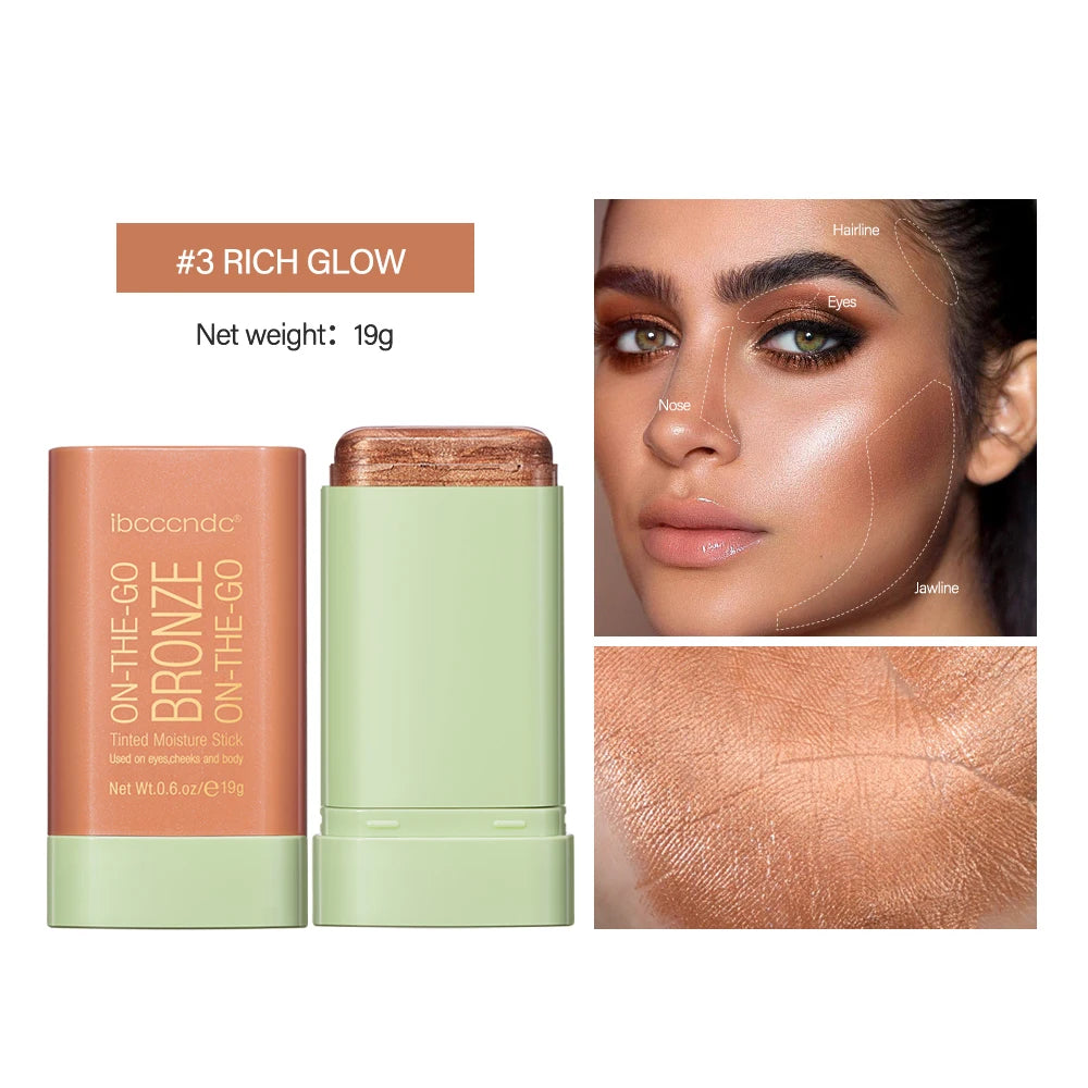 Multi-function Blush Stick Face Makeup Waterproof Easy Color Rouge Blusher Cream Contour Rendering Brightening Contour Makeup Beauty World Shop