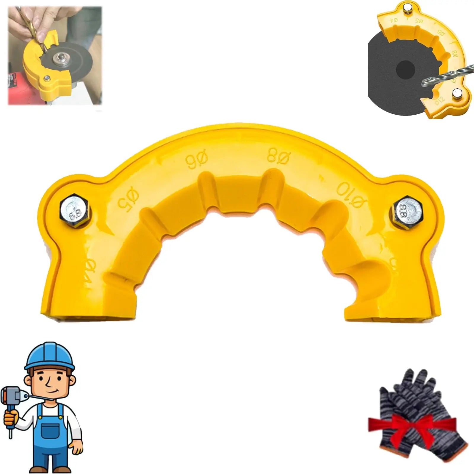 Galacok New drill sharpener MAX 6 in 1 multi-specification drill grinding tool waste drill grinding and polishing auxiliary tool Beauty World Shop