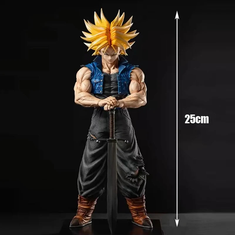 25cm/9.84in Anime Dragon Ball Z Trunks Figure Future Trunks Action Figures MPVC Statue Collection Model Toys for Children Gifts Beauty World Shop