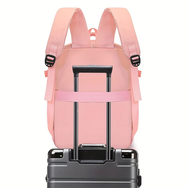 Graceful Stylish Multi-color Backpack Adjustable-strap Lightweight for Commute Daily Use Casual Functional Bag Beauty World Shop