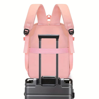 Graceful Stylish Multi-color Backpack Adjustable-strap Lightweight for Commute Daily Use Casual Functional Bag Beauty World Shop