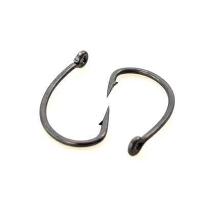 Hirisi 15x Carp Fishing Hooks With Eye Micro Barb High Carbon Steel Fish Hooks PTFE Coated Fishing Accessories X915 Beauty World Shop