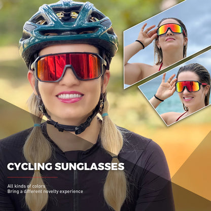 SCVCN New Cycling Glasses Bike Sunglasses Men UV400 Eyewear Outdoor Sports MTB Goggles Bicycle Women Riding Hiking Sunglasses Beauty World Shop