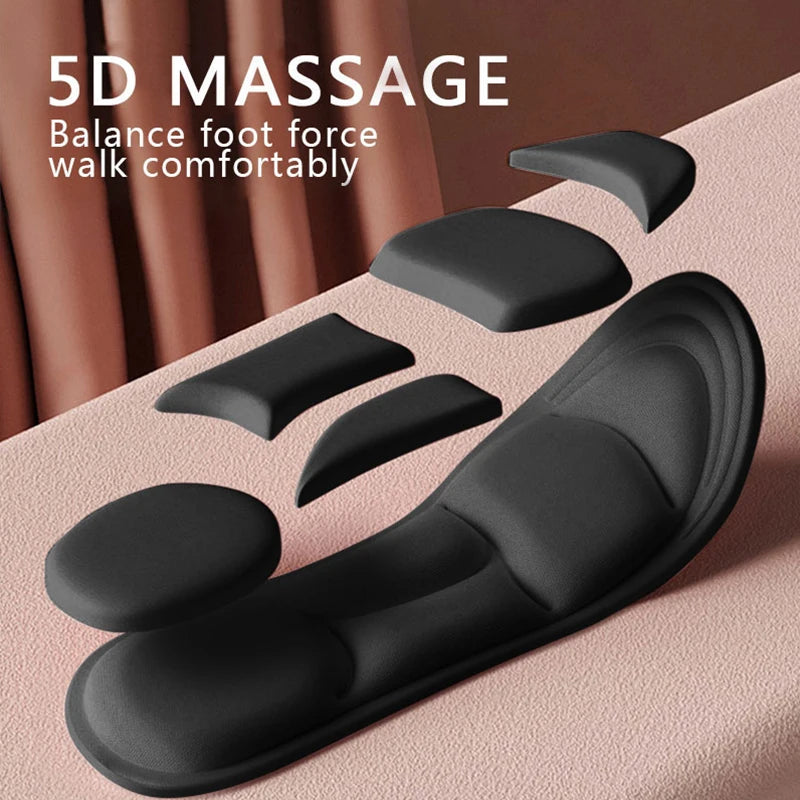 1/2/4/16Pairs 5D Massage Memory Foam Insoles For Shoes Sole Breathable Cushion Sport Running Insoles For Feet Orthopedic Insoles Beauty World Shop