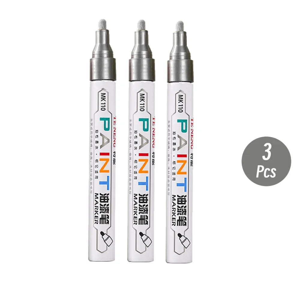 8 Colors Car Scratch Repair Paint Pen Quick Dry Touch Up Paint Repair Pen Waterproof Wheel Tyre Marker Auto Paint Marker Pens Beauty World Shop