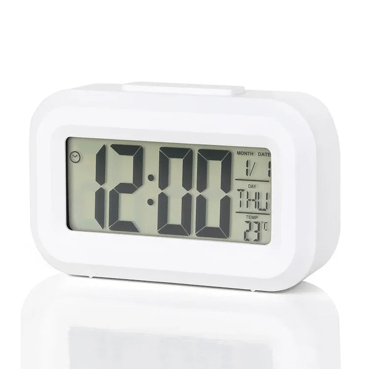 Digital Led Clock Household Bedside Battery Powered Multi-function Alarm Clock Desk Things for the Room Table Clocks Home Decor Beauty World Shop