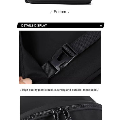One 15 Inch Polyester Waterproof Solid Color Simple Men's Backpack Fashion Couple Student Computer Backpack Beauty World Shop