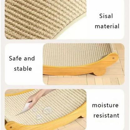Wooden Cat Scratching Pads Multifuction Cats Sleeping Bed Detachable Wear-resistant Cat Scratch Board Kitten Grinding Cats Toys Beauty World Shop