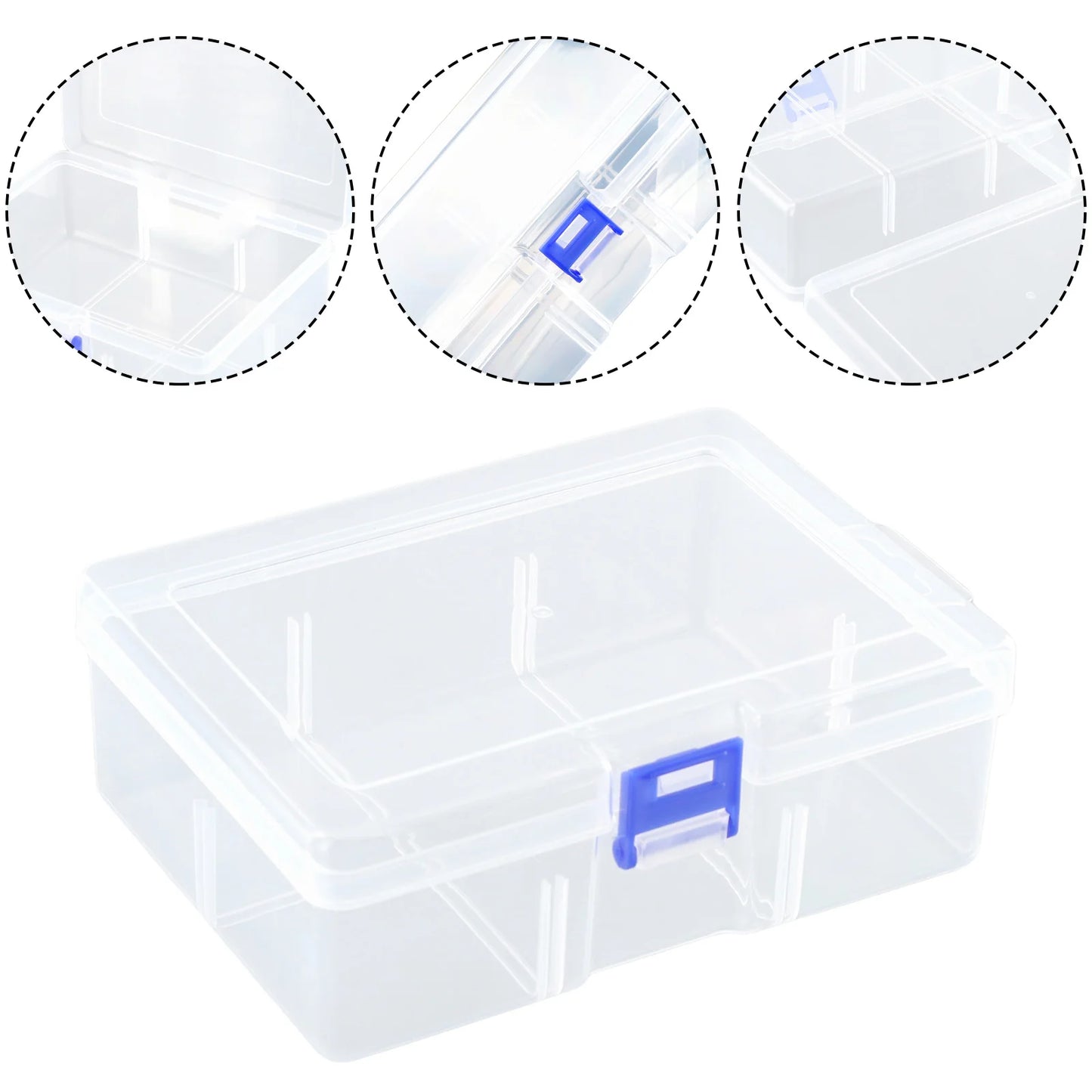 Clear Plastic Box Rectangular Box Screwdrivers Bits Tools Bleads Dustproof Waterproof Packing Storage Cases Container Beauty World Shop
