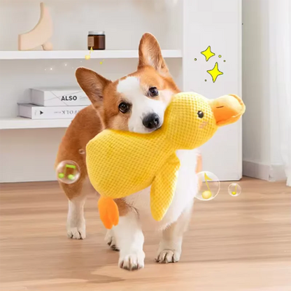 Cute dog Toy Stomping Duck Bite Resistant Grinding Teeth Cleaning Large Dog Interactive Entertainment Puppy Boredom Plush Toy Beauty World Shop