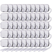 WHITE 100PCS 4cm