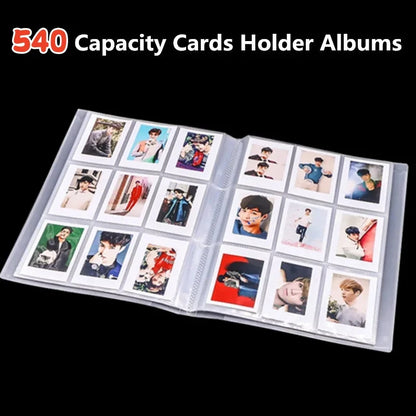 540 Capacity Cards Holder Albums 6.5*9cm Star Celebrity Collect Book Board Game Postcard Holder Photocard Photo Album DIY Binder Beauty World Shop