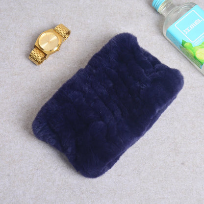 Women Handmade Stretch 100% Real Rabbit Fur Scarf Knit Genuine Rex Rabbit Fur Headbands Girls Natural Rabbit Fur Ring Scarves Beauty World Shop