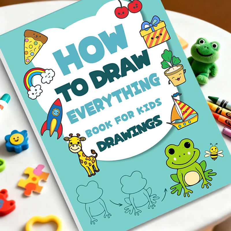 Kids Step-by-Step Drawing Book - Learn How to Draw Everything Easy Tutorial for Children, Creative Gift Beauty World Shop