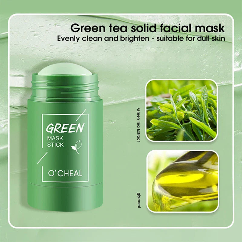 Solid facial mask Stick Green Tea Honey Peach Cleaning Pore Moisturizing Long Charcoal Eggplant Mud Film Beauty Trend Shop