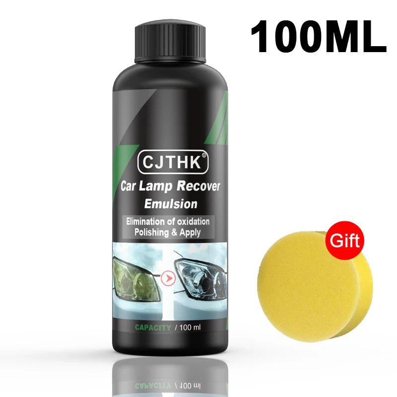 Car Headlight Restoration Polishing Kits Headlamp Scratch Remover Repair Cleaning Paste Remove Oxidation Headlight Polish Liquid Beauty Fashion