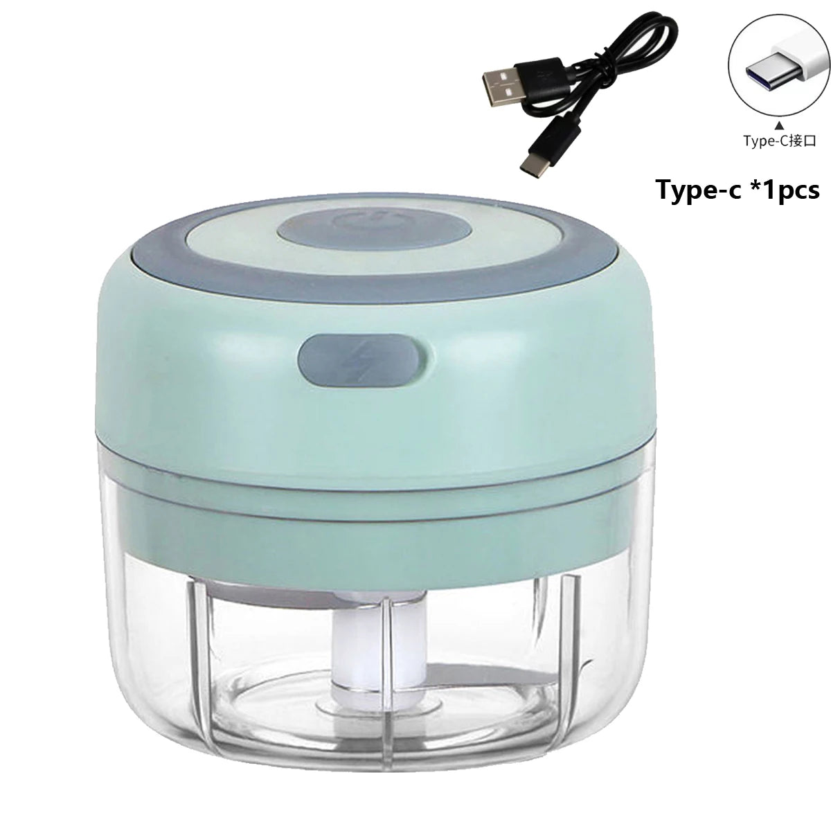 100ml/250ml Electric Mini Garlic Press Chopper - Rechargeable USB Masher with Powerful Lithium Battery, Easy Meat Grinder Beauty World Shop