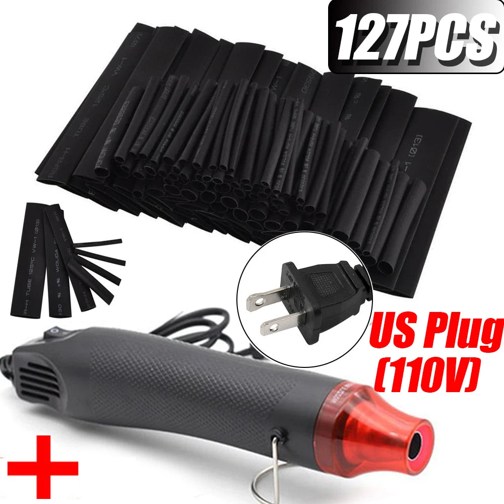 1060/530/127PCS Heat Shrink Tubing kit 2:1 Shrinkable Wire Shrinking Wrap Wire Connect Cover Cable Repair Protection Beauty World Shop