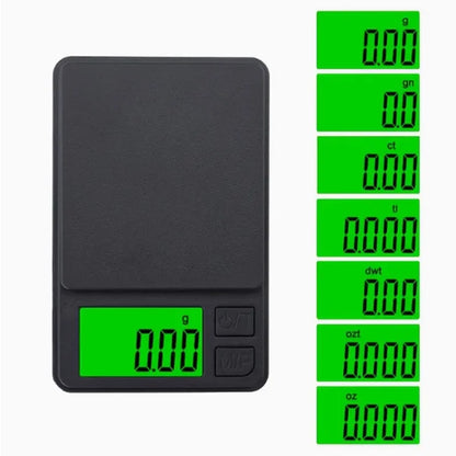 Precision Pocket Scale 1000g X 0.1g - Digital Gram, Food, Jewelry, Ounces/Grains Scale with Backlit LCD - Mini Scale for Travel Beauty World Shop