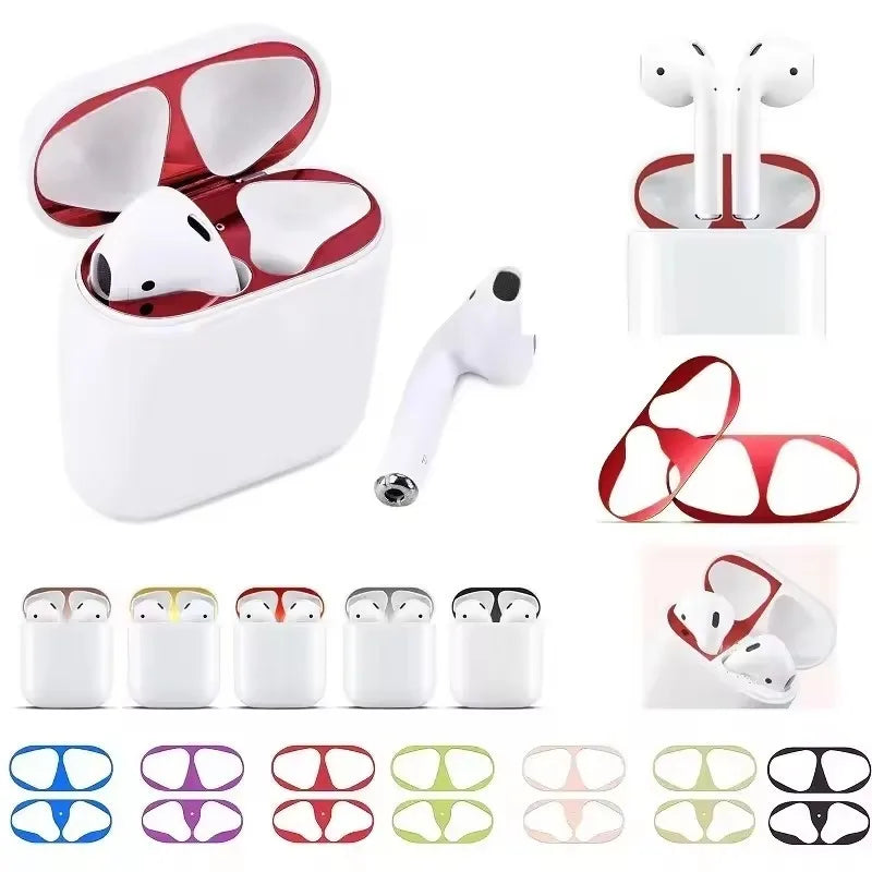 Dust-proof Scratchproof Sticker for Airpods Pro 1 2 3 4 Dust Guard Protective Earphone Film for AirPods 2/1/pro Cover Stickers