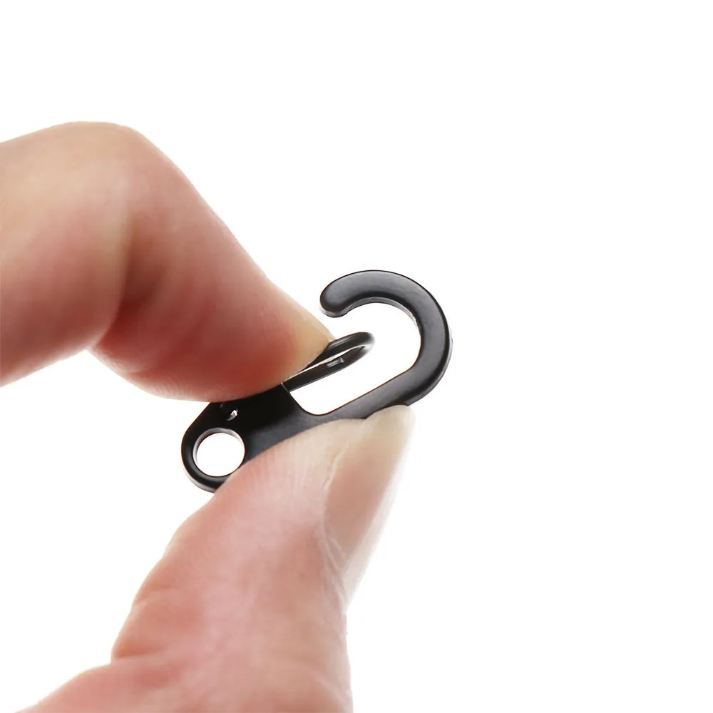 4/10Pcs Carabiner D-Ring Key Chain Spring Clips Mini Aluminium Alloy Hang Buckle Survival EDC Gear Outdoor Camping Keyring Tool Beauty World Shop