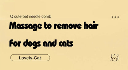 Pet Grooming Needle Comb for Cats/Dogs - Magic Massage Design, Basic Pet Cleaning Care General Supplies Beauty World Shop