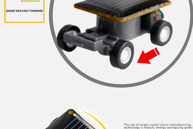 Solar Power Mini Sports Car Smaller Solar Power Project Car Mini Toy Car Educational Gadget Kids Gift Funny Racer Beauty World Shop
