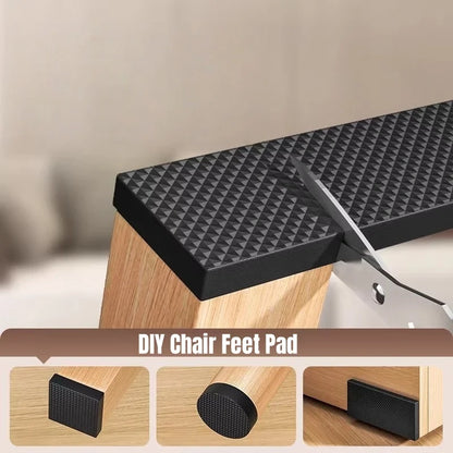 DIY Anti-slip Furniture Pads Mute Mats Bumper Damper Thick Non-Slip Pad Foot Cover Self Adhesive Table Chair Foot Protection Pad Beauty World Shop