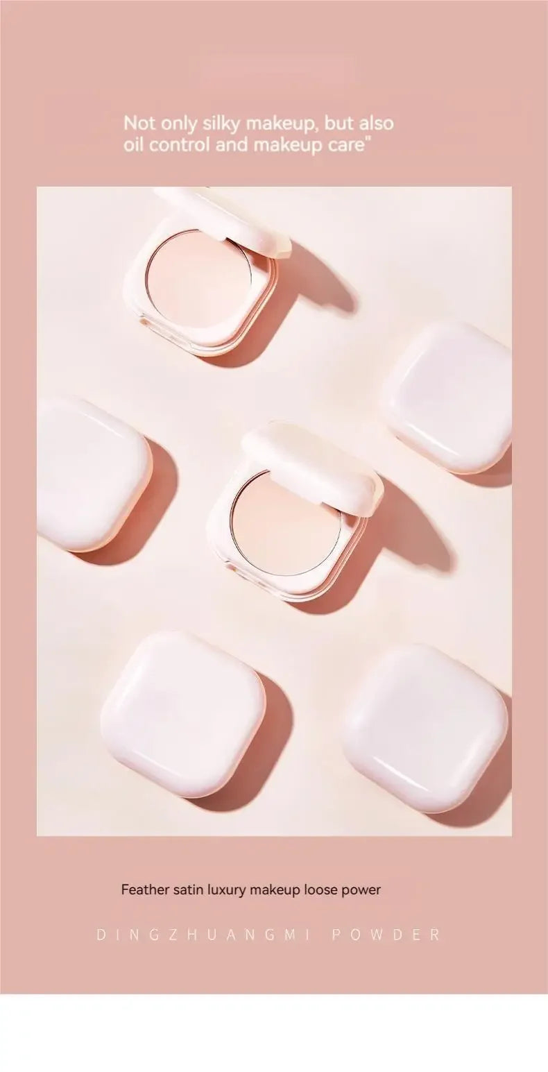 Setting Powder Oil Control Makeup Setting Brightening Skin Tone Setting Powder With Mirror Compact Portable Makeup Powder Beauty World Shop