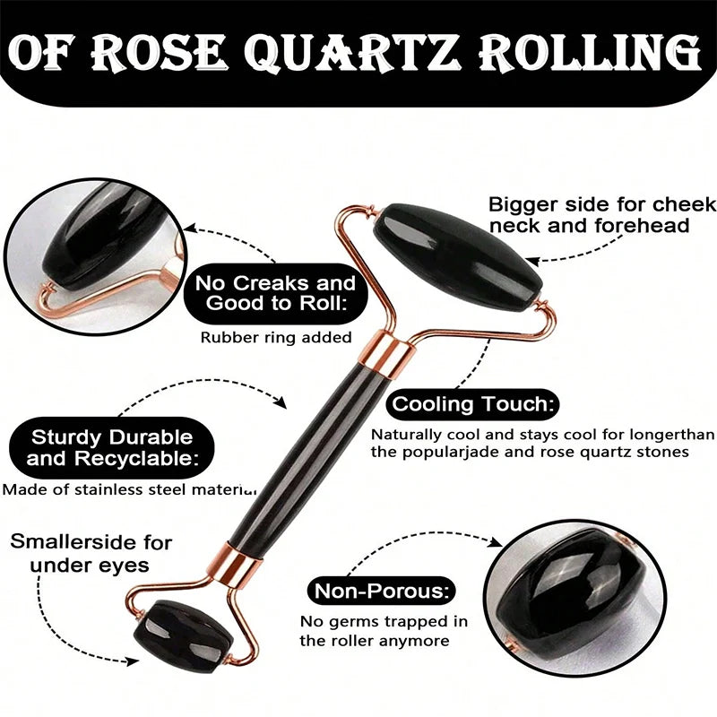 1/2/3pcs Ice Face Roller Facial Skincare Ice Roller Set,Facial Roller GuaSha FaceTool Set,Face Massage Roller Lifting Contouring Beauty World Shop