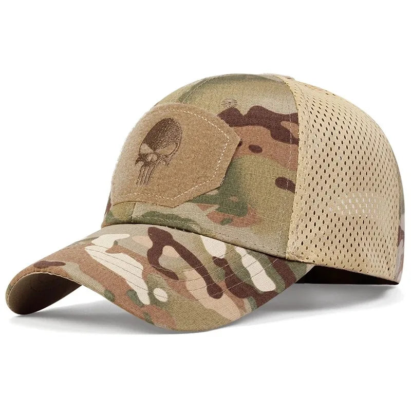 2025 NEW Skull Embroidered Top with Patch Breathable Baseball Caps Spring and Autumn Outdoor Adjustable Casual Hat Sunscreen Hat Beauty World Shop