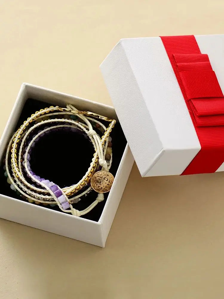 Bracelet  Gift Box Earrings  Jewelry Display Beauty World Shop