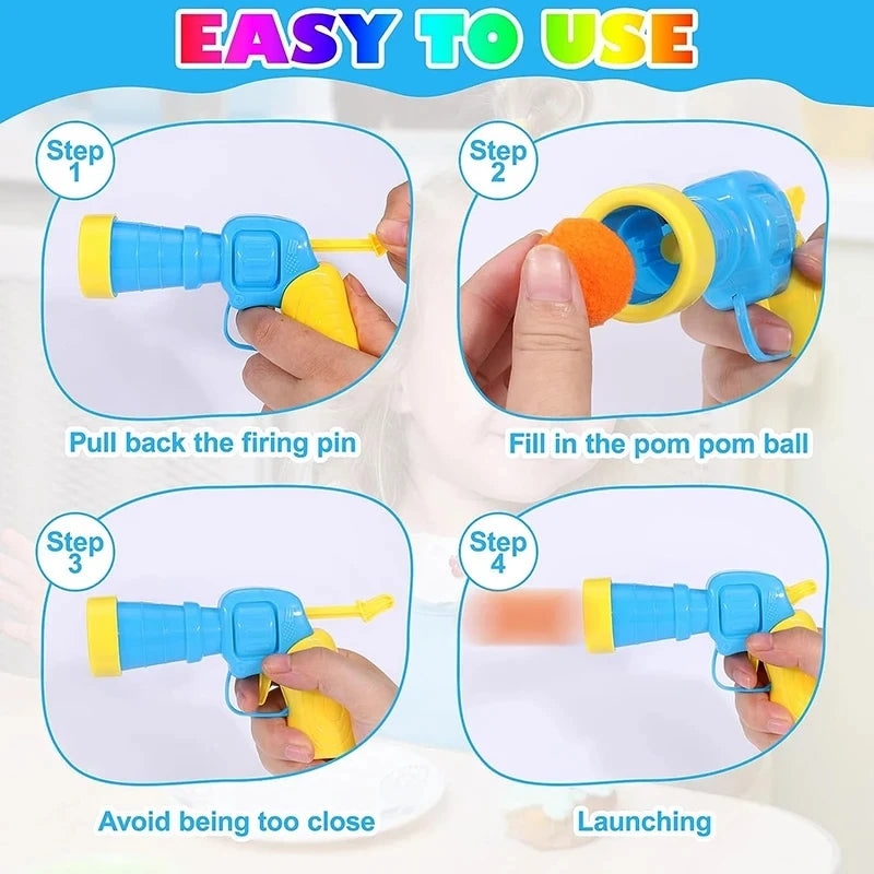 Cat Toys Interactive Launch Training Toy For Pet Kitten Creative Mini Shooting Gun Games Stretch Plush Ball Toys Pet Supplies Beauty World Shop