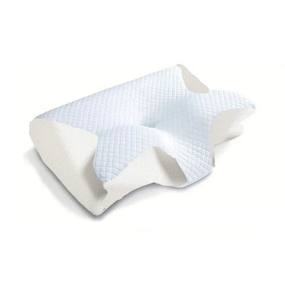 1pc Memory Foam Cervical Pillow, 2 in 1 Ergonomic Contour Orthopedic Pillow for Neck Pain, Contoured Support Pillows,Neck Pillow Beauty World Shop