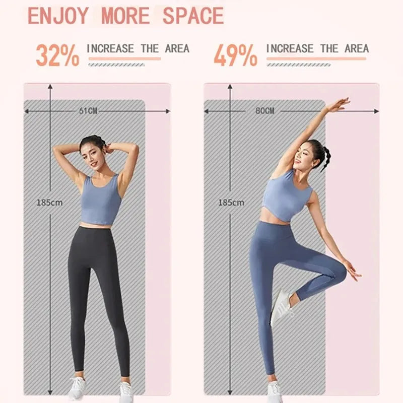 10/15MM Thick NBR Yoga Mats Anti-slip Sport Fitness Mat Blanket For Exercise Yoga And Pilates Gymnastics Mat Fitness Equipment Beauty World Shop