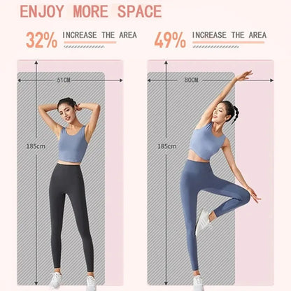 10/15MM Thick NBR Yoga Mats Anti-slip Sport Fitness Mat Blanket For Exercise Yoga And Pilates Gymnastics Mat Fitness Equipment Beauty World Shop