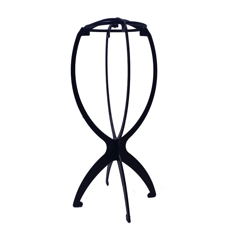 1PCS Folding Wig Stand Holder Plastic Adjustable Portable Hat Display Stand Durable Mannequin Dummy Head Plastic Beauty World Shop