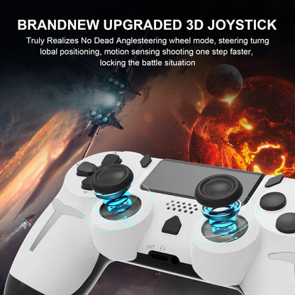 GAMINJA 6-axis Gyroscope Dual Vibration With touch pad Wireless Gamepad Bluetooth Controller For PS4 PS3 Console Computer PC Beauty World Shop