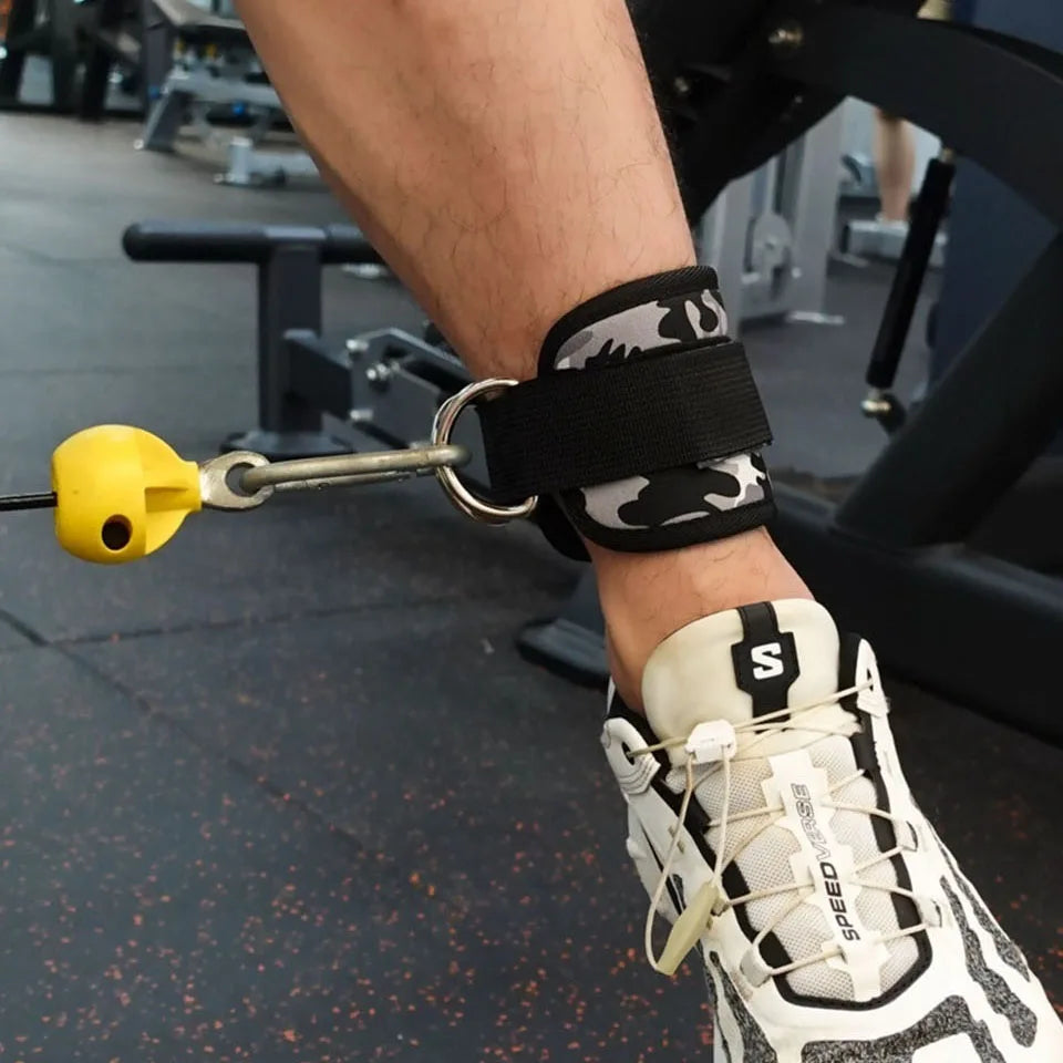 AOLIKES Adjustable Padded Ankle Wrist Cuffs Padded Straps D-Ring Glute Kickback for Cable Machine, Ideal for Glutes Exercises Beauty World Shop
