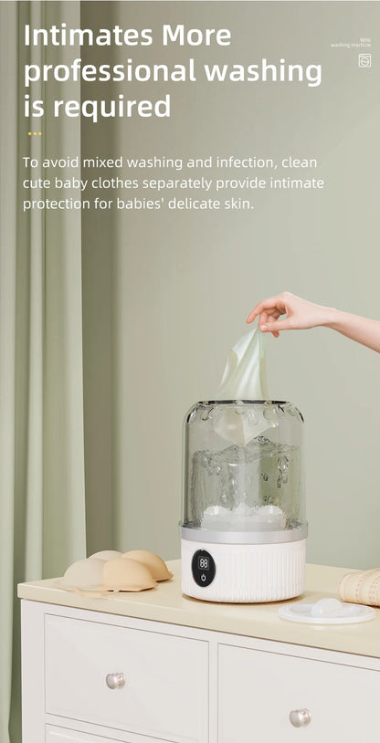 Mini Household Electric Washing Cup Underwear Socks Small Wireless Charging Washing Machine Pet clothes washing machine Beauty World Shop