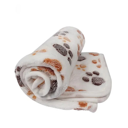Soft Fluffy High Quality Pet Blanket Cute Cartoon Pattern Pet Mat Warm and Comfortable Blanket for Cat Dogs Mat