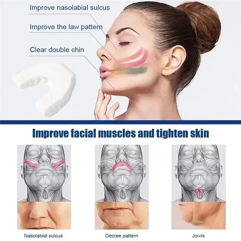 U Shape Jaw Exerciser New Facial Pop N Go Mouth Jawline Face Fitness Muscle Chew Ball Bite Breaker Training Equipment Beauty World Shop