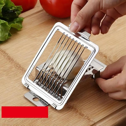 Egg Slicer Cutter Hard Boiled Eggs Multipurpose Egg Cutter Mini Manual Egg Slicer Egg Ham Mushroom Strawberry Soft Fruit Beauty Trend Shop