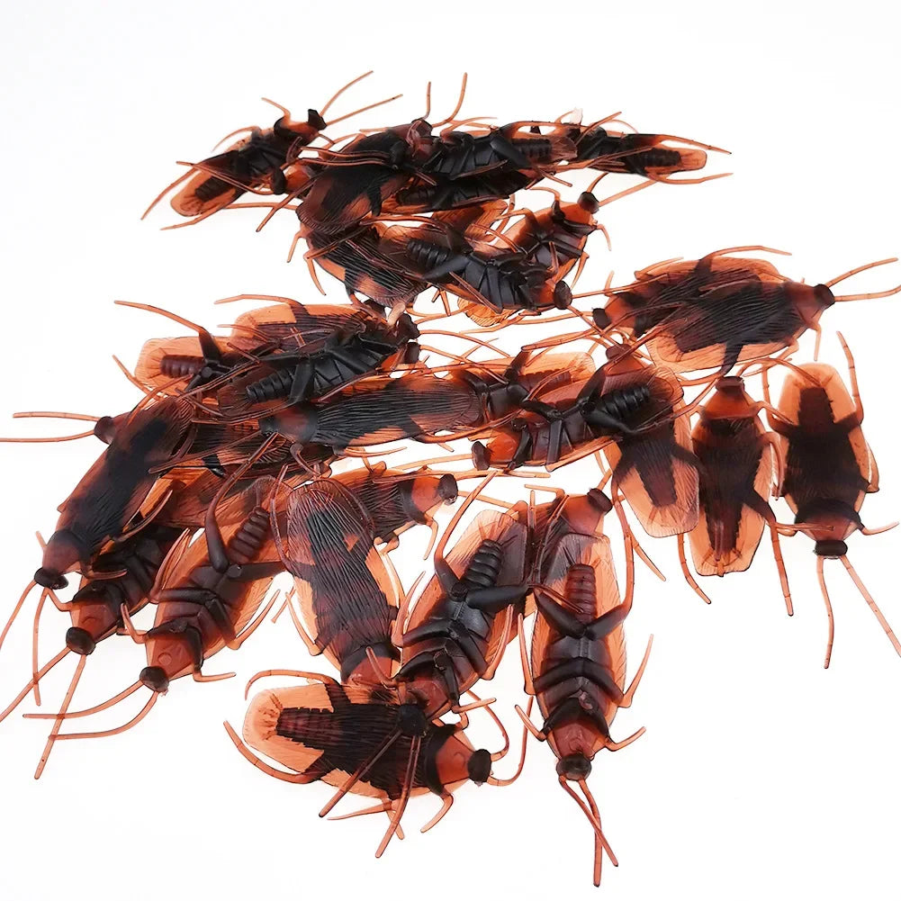 Special Lifelike Model Simulation Fake Rubber Cock Cockroach Roach Bug Roaches Toy Prank Funny Trick Joke Toys April Fools Prank Beauty World Shop