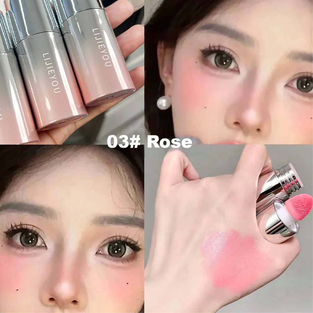 Air Cushion Blush Stick Natural Long-lasting Face Rouge Easy to Apply Makeup Cosmetic for Women Beauty World Shop