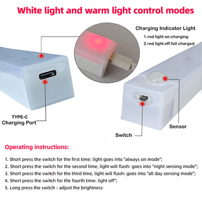 Wireless LED Night Lights Motion Sensor Lights Closet Kitchen Night Lights Bedroom Detector Light Cabinet Staircase Backlit Beauty World Shop