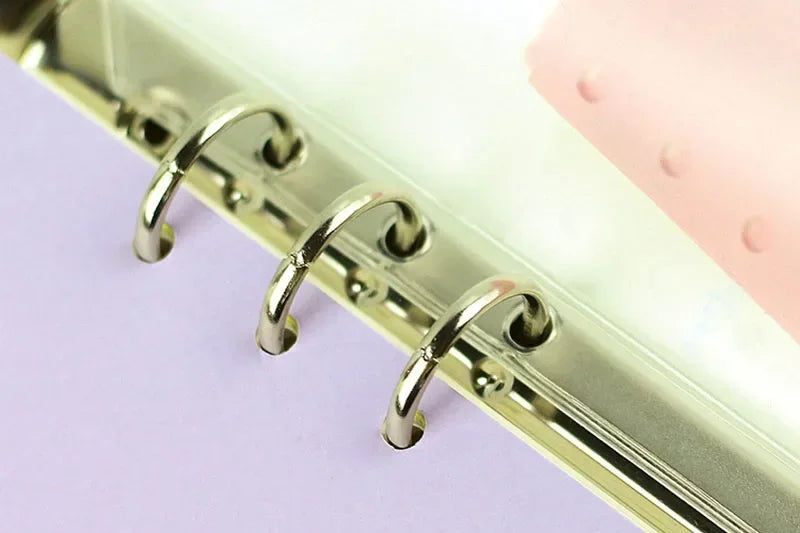10Pcs  A5 A6 A7 Binder Pocket Binder Zipper Folders for 6 Ring Notebook Divider Page Waterproof PVC Leaf Document Filing Bag Beauty World Shop