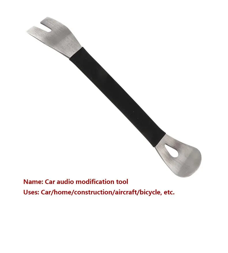 Car Audio Disassembly Tool Stainless Steel PryClip Rocker Crowbar Bar Door Panel Disassembly Pry Panel Interior Beauty World Shop