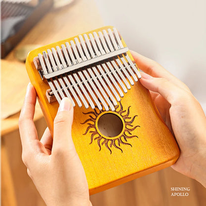 Hluru Kalimba 17 21 Key Kalimba Finger Piano Solid Maple Wood Kalimba Thumb Piano Keyboard Musical Instrument Mbira for Beginner Beauty World Shop